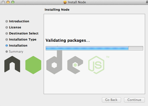 node js mac installation